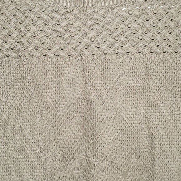 Loft Brown Cotton Crew Neck Chunky Knit Sweater Size‎ Extra Small - Picture 5 of 10